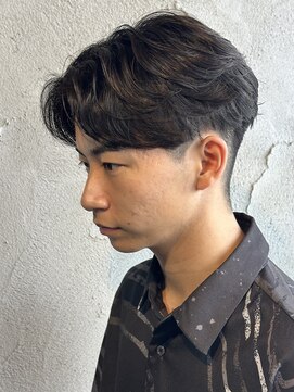 ニアウ 高崎店(Niau) センターパートニュアンスパーマフェザーパーマメンズ韓国パーマ