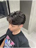 フェザーショート/フェザーパーマ/ケアパーマメンズカット