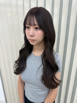 ユイマァル 岡山店(YUIMARL) 韓国巻き髪×オリーブカラー