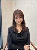 【ブリーチなし】レイヤーカット×ショコラブラウン