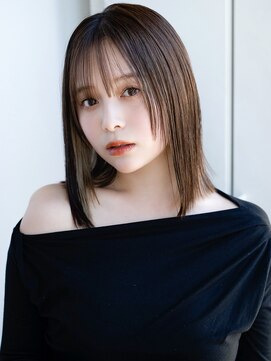 エインアンリー 明治神宮前(AIN.ANLY.) 5ミニボブ鎖骨ミディアムボブかきあげボブウルフボブパーマ小顔