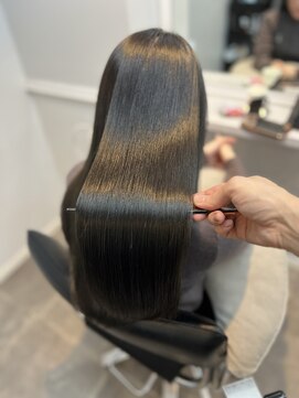 ウィステリア アネックス 銀座(WISTERIA ANNEX) ブルーグレージュ/ULTOWAトリートメント/髪質改善カラー/東銀座