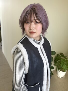 ミモラ(mimola) ラベンダーカラー/顔周りローライト/寒色系カラー