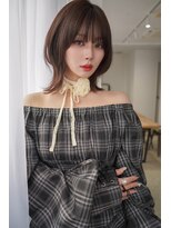 アンジェリカ 名古屋店(ANGELICA)&nbsp;くびれボブ×レイヤーボブ×髪質改善×ココアグレージュ名古屋