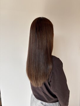 ケークリエイティブコード(K creative COrDE) 透け感ナチュラルブラウン×艶ストレートロング