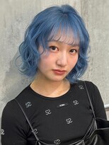 オルズ 渋谷(ALLZ)&nbsp;渋谷/ボブ/ケアブリーチ/ハイトーン/ケアカラー/ペールブルー