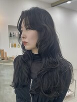 スヴニール(souvenir)&nbsp;ロングパーマ　デジタルパーマ　コテ巻き風パーマ