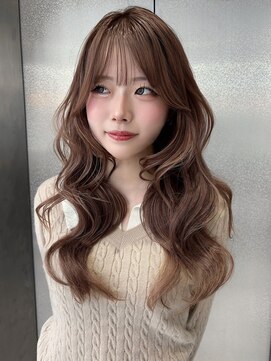 リリー(Lilley) 【稲永麻衣】レイヤーカット+顔周りカット+ロングヘア+韓国ヘア