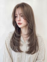 カバーヘア アカデミー 北浦和西口店(COVER HAIR ACADEMY)&nbsp;ミルクティーグレージュ/くびれハッシュ/ロングレイヤーp北浦和