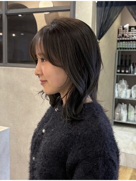 ルーク バイ ヘアーポケット(Luke by hair pocket) 西明石ミディアムヘアとココアブラウン