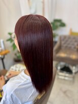 キンヘアストア(KIN hair store) 美人ストレート/レッドブラウン/カシスブラウン/韓国風ロング