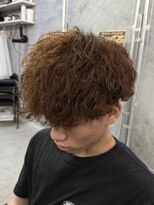 メンズサロンロス(LOSS)&nbsp;縦落ちツイスパマッシュ×ブラウン