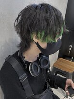 ウーズ ハラジュク(Ooze.HARAJUKU) ハッシュカットグレージュデザインカラーツートーンカラー原宿