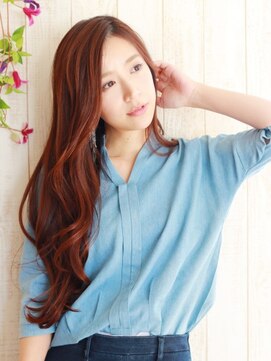 ヘアーカラープラス 都賀店(PLUS) ミルフィーユカラー・ロングカジュアル