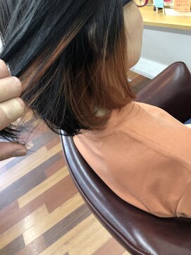 ヘアー サロン ニータ(hair salon nita) インナーオレンジカラー