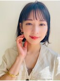 【HONEY渋谷】カラーなしでも可愛いパツっとボブ