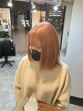 ラフ 難波店(LAFF) #黒髪#ボブルフ#ネビージュ#小顔#ワンレン