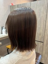 イーラヘアー(ERA HAIR)&nbsp;髪質改善トリートメントレイヤーボブ結べるボブココアグレージュ