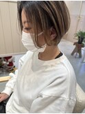 20代 30代 透明感立体感のあるハイライト