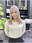 韓国風《ミルクティー》ハイトーン/ケアブリーチ/ダブルカラー