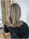白髪を育てながらハイライトブレンド/脱白髪染め/白髪ぼかし