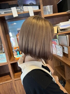 ルーム(Room) エンドカラー/裾カラー/ミルクティーベージュ/アッシュブロンド