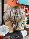 【ハンサムショート×シルバー】池袋美容室