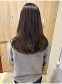 透明感髪質改善ベージュダブルカラーミルクティーグレージュ