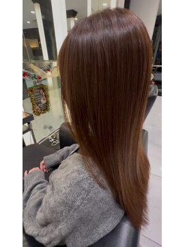 エアー 銀座タワー(AIR) プレミアムケアカラー/縮毛矯正/ツヤ髪スタイル【榛葉】