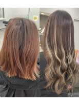 ガルボヘアー 桟橋店(garbo hair)&nbsp;プルシールエクステハイライトアッシュ