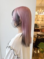 ルッツ(Lutz. hair design) 【髪質改善ハイトーン】ピンク×ブラック【千代田彩夏】0602
