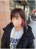 パッっとボブインナーカラー