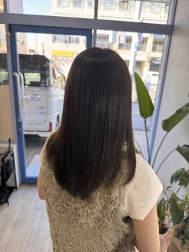 エルフ(elf) 透明感カラー　ブリーチ無し　グレージュ