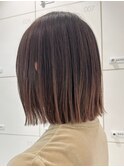 ぱつっとボブ/ぱっつん/大人ボブ/切りっぱなしボブ/ストンボブ