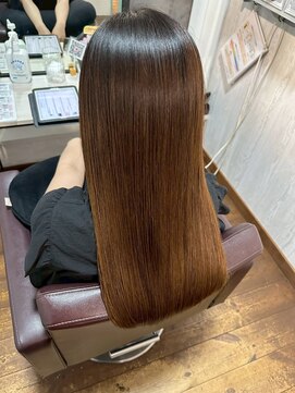 コルテ 倉敷西坂店(CoRte.) うるつやロング/髪質改善/さら髪カラー/大人ブラウン/くせうねり