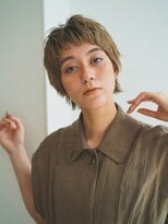 ハク メゾン(HaKU maison)&nbsp;オン眉前髪セシルカットオリーブベージュショートウルフ