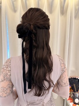 ヘアアレンジメント ボガスティーズ 溝の口店(Hair arrangement Vogusty's) くるみちゃんヘア/ハーフアップ/ゆるふわ/ヘアメ