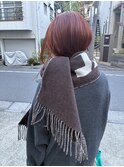 ブリーチなしダブルカラーアプリコットオレンジレッドピンク韓国