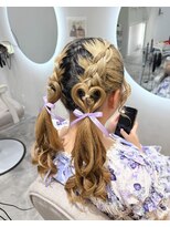 クランルシェ(clan luce)&nbsp;ハートツインテール/心斎橋ヘアセット