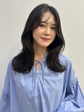 レイヤーカット*フェイスレイヤー*顔周りカット*黒髪*髪質改善