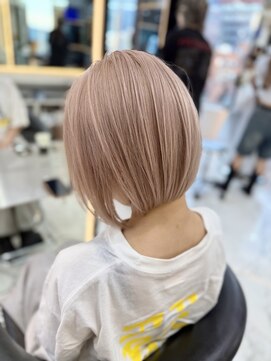 ラピス 渋谷本店(Lapis) ~ピンクミルクティーボブ~