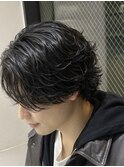 メンズミディアムパーマ/グランジパーマ／サーフカール