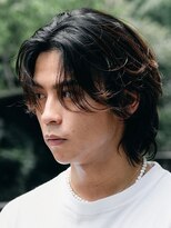 バイフィフス 原宿/表参道(by fifth)&nbsp;緩め波巻きスパイラルパーマシャドウパーマメンズセンターパート