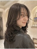 ●ロングハイレイヤー/顔周りシースルーバング