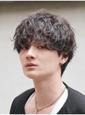 仙台波巻きシャドウパーマスパイラルパーマ緩めウルフパーマ30代