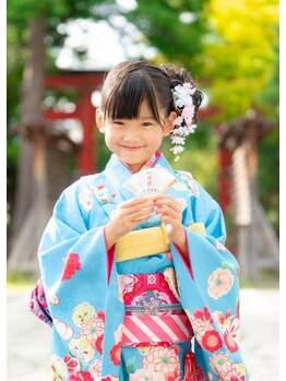 美容室ラトリエ コモ 新所沢店の写真/七五三などお子様の大切な日記念に。着付けで特別な一日を彩るお手伝い☆
