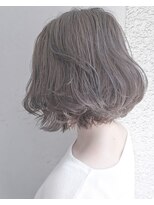 ヘアーアンドアトリエ マール(Hair&Atelier Marl)&nbsp;【Marl外国人風カラー】ラベンダーブルージュの無造作ボブ