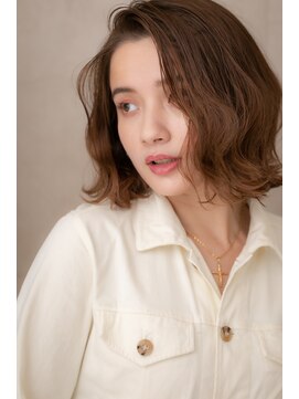 カバーヘア ブリス 大宮西口(COVER HAIR bliss) グラマラスカールのアシンメトリー大人ボブZ大宮20代30代40代