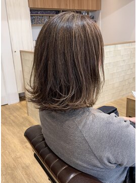 ソッリーソ ヘア(sorriso hair) 【sorriso hair桜山】外ハネボブ☆アッシュベージュハイライト