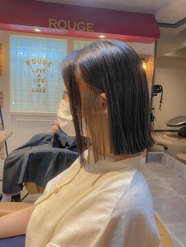 ロンド ルージュ 銀座店(Lond rouge) ぱつボブ×インナーカラー